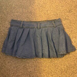 Shein Skirts (2) (Denim / White Lace) Medium